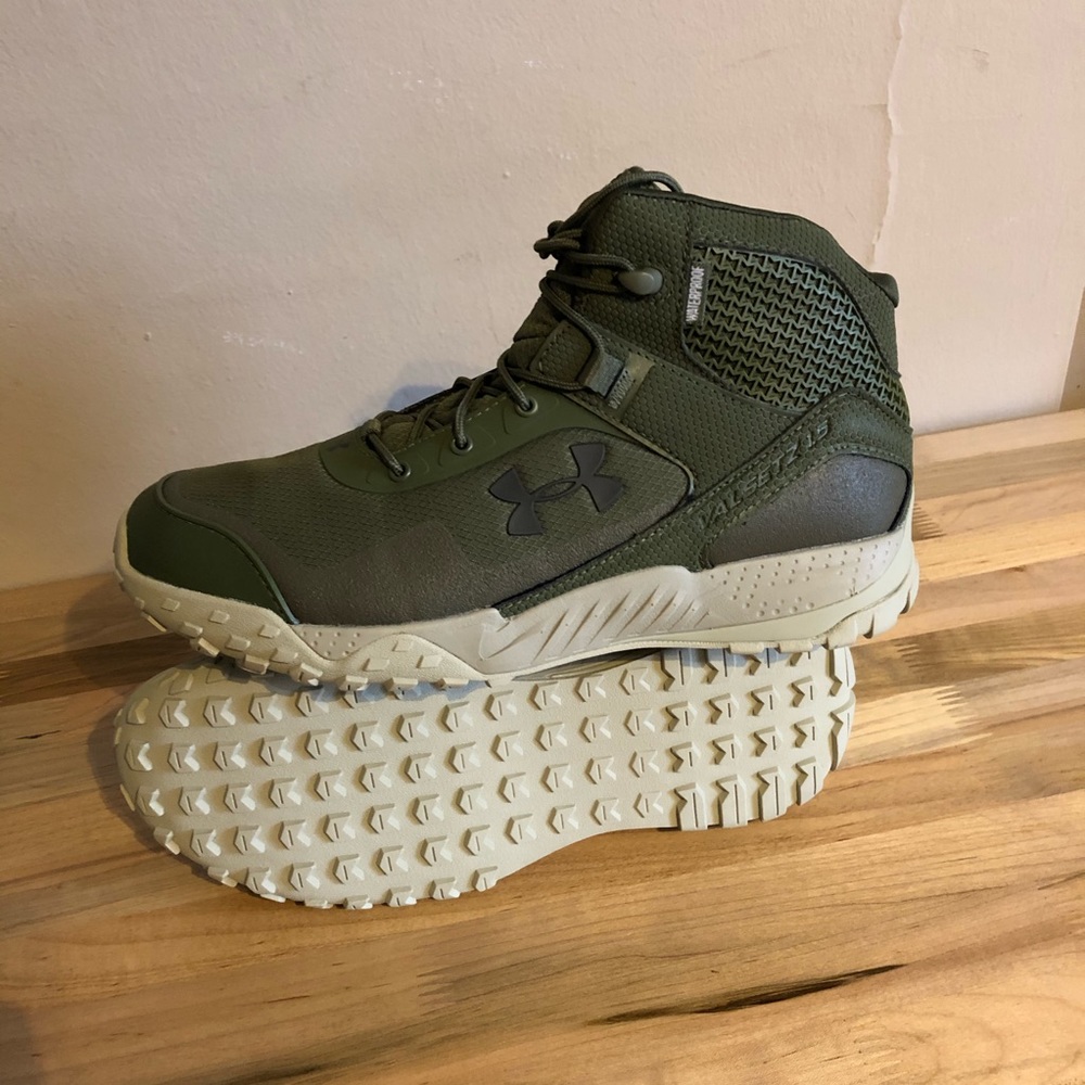 Under Armour UA Valsetz RTS 1.5 5" Boots Men’s 8 Green 3022854-300 Waterproof